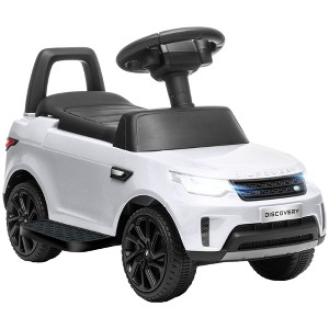 Qaba Land Rover Licensed 6V Ride On Car, 2 in 1 Sliding Car Battery Powered Electric Car for Kids w/ Lights Music Horn, for 18-60 Months - 1 of 4