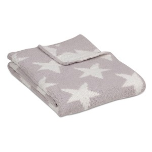 Living Textiles|Chenille Baby Blanket - Grey Stars - 1 of 1