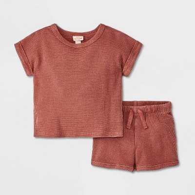 Baby Waffle Top & Bottom Set - Cat & Jack™