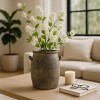 Decorative Ceramic Vase for Flowers in Room Display - Traditional Vase Perfect Home Decor Accent for Living Room, Bedroom, and Office - 2 of 4