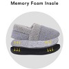Men's Slippers Warm Indoor House Shoes Closed Back Non-Slip Soft Comfy Bedroom Slippers for Winter - 2 of 4