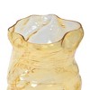 Storied Home Blown Glass Organic Shaped Vase, Amber - 4 of 4
