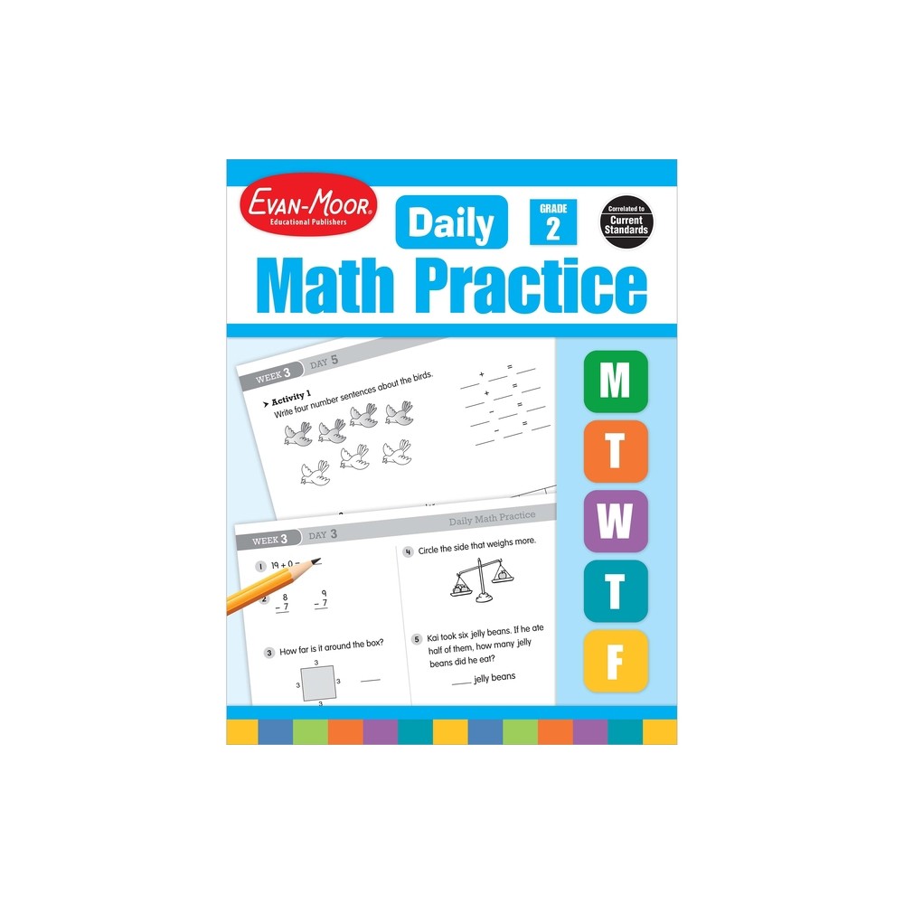 Daily Math Practice, Grade 2 Te - by Evan-Moor Educational Publishers (Paperback)