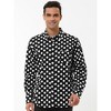 Lars Amadeus Men's Polka Dots Long Sleeve Button Down Shirt 2 Packs - 3 of 4