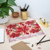 Avenie Abstract Floral Poinsettia Red Acrylic Tray - Deny Designs - image 4 of 4