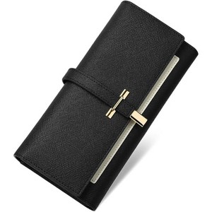 CLUCI Leather Wallet for Women Slim Designer Trifold Ladies Credit Card Holder - 1 of 3