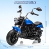 12V Kids Ride On Motorcycle, 3-Wheel Electric Bike with Training Wheels, Music, One-Button Start, Reverse, USB & Headlight - 2 of 4