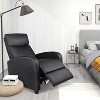 Recliner Chair PU Leather Recliner Sofa Seating with Lumbar Support Overstuffed High-Density Sponge Push Back Recliners Armchair for Living Room - 2 of 4