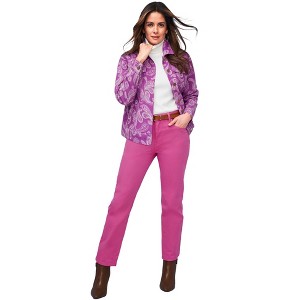 Jessica London Classic Cotton Denim Jacket - 1 of 4