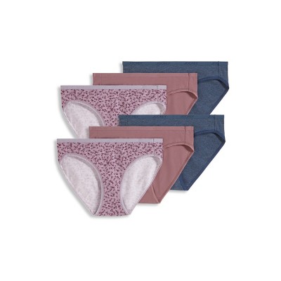 Jockey Women's Organic Cotton Stretch Logo Bikini - 6 Pack