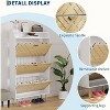GAOMON Shoe Cabinet with 3 Tilt Drawers, 57.13"T Hidden Entryway Shoe Storage Organizer, Adjustable Narrow Shoe Cabinet for Hallway - 2 of 4