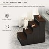 Resenkos Dog Steps,Pet Steps,Pet Stairs, Small Dog Steps for Couch Bed with Cushioned Removable Covering,Grey Gray - 4 of 4