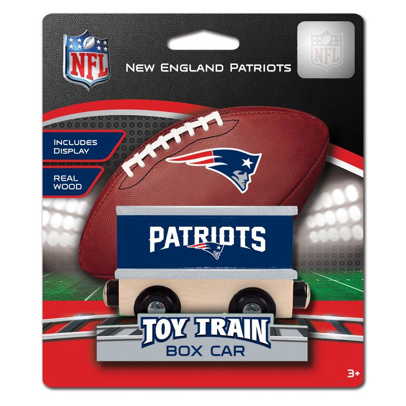 MasterPieces Wood Train Box Car - NFL New England Patriots, 3 of 6