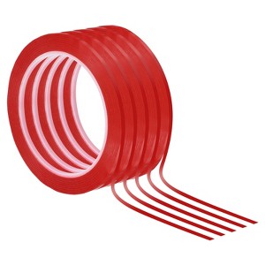 Unique Bargains Adhesive Versatile DIY Art Graphic Chart Thin Whiteboard Tape 5 Pcs - 1 of 4