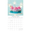 2026 Square Wall Calendar, Cupcakes, 16-Month Food Theme with 180 Reminder Stickers (12x12 In) - 3 of 4