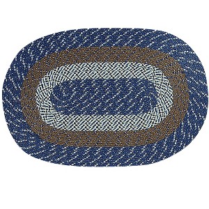 Country Stripe Collection 100% Polypropylene Reversible Indoor Area Utility Rug - Better Trends - 1 of 4