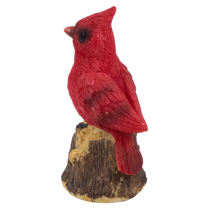 Northlight 4.5" Red Cardinal Bird on a Tree Stump Christmas Figurine, 4 of 6
