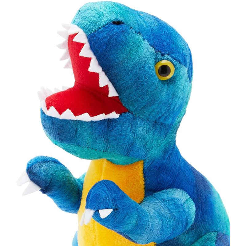 Blue Panda T-Rex Themed Plush Toy for Kids, Dinosaur Stuffed Animal Gift for Boys, 10 inches, Blue, 5 of 6