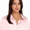 Anna-Kaci Women's Gold Tone Angel Medallion Pendant Fashion Necklace with Twisted Rope Chain - Gold - 4 of 4