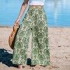 Women's Breezy Damask Wide Leg Pants - Cupshe - 3 of 4