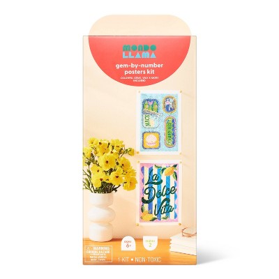 2ct Gem Art Poster Craft Kit - Mondo Llama™