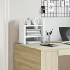 Aghana Digitals Plywood Desk Organizer: Rotatable 2-Tier Storage for Home/Office, White, - 4 of 4
