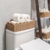 Itopfox Paper Rope Scalloped Edge Decor Baskets Set of 2 for Home, Living Room, Bedroom, Bathroom Storage & Decoration - 2 of 4