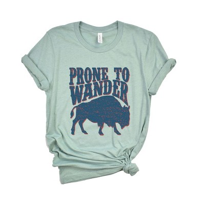 Simply Sage Market Women's Prone to Wander Short Sleeve Graphic Tee
