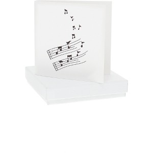 Pavilion Gift Company - Music - 7mm Sterling Silver Music Note Stud Earrings - Earrings - 1 of 1