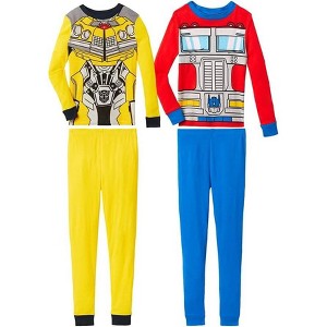 Transformers Little/Big Boy's Costume 4-Piece Cotton Pajama Sets - 1 of 4