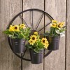 The Lakeside Collection Wagon Wheel Fence or Planter - Planter - 2 of 4