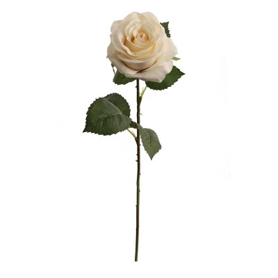 Floral Home 20" Cream Open Rose - 48-Piece