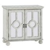 PAGED Classic Storage Cabinet, Modern Pantry Cabinet, Mirrored Glass Accent Cabinet with Turned Legs, Wooden Sideboard Buffet Cabinet with Storage - 4 of 4