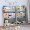 SeaCamel 3-Tier Kids Bookshelf - White Book Rack for Bedrooms, Playrooms & Classrooms Organizer - 2 of 4