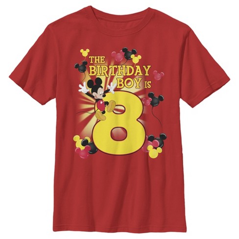 Happy birthday mickey mouse t shirt hotsell