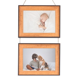 REGALWOVEN Hanging Collage Wall Decor Family Picture Photo Frames with Rope - 1 of 4