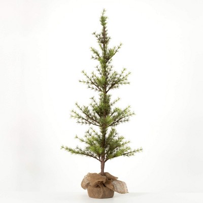 4' Sullivans Chartreuse Pine Tree, Green