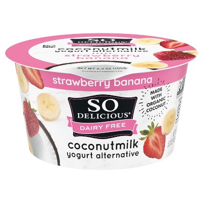 So Delicious Dairy Free Strawberry Banana Coconut Milk Yogurt - 5.3oz Cup_7