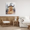 Stupell Industries Stacked Jack-o-Lanterns with Witch Hat Canvas Art, 24" x 30" - 3 of 4