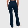 Alpine Swiss Leila Womens Flare Leggings High Waisted Crossover V Waist Buttery Soft Tummy Control Yoga Pants Not See Through Workout Bootcut Tights - 2 of 4