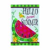 Evergreen Hello Sweet Summer Applique Garden Flag 12 x 18 Inches Indoor Outdoor Decor - 3 of 4