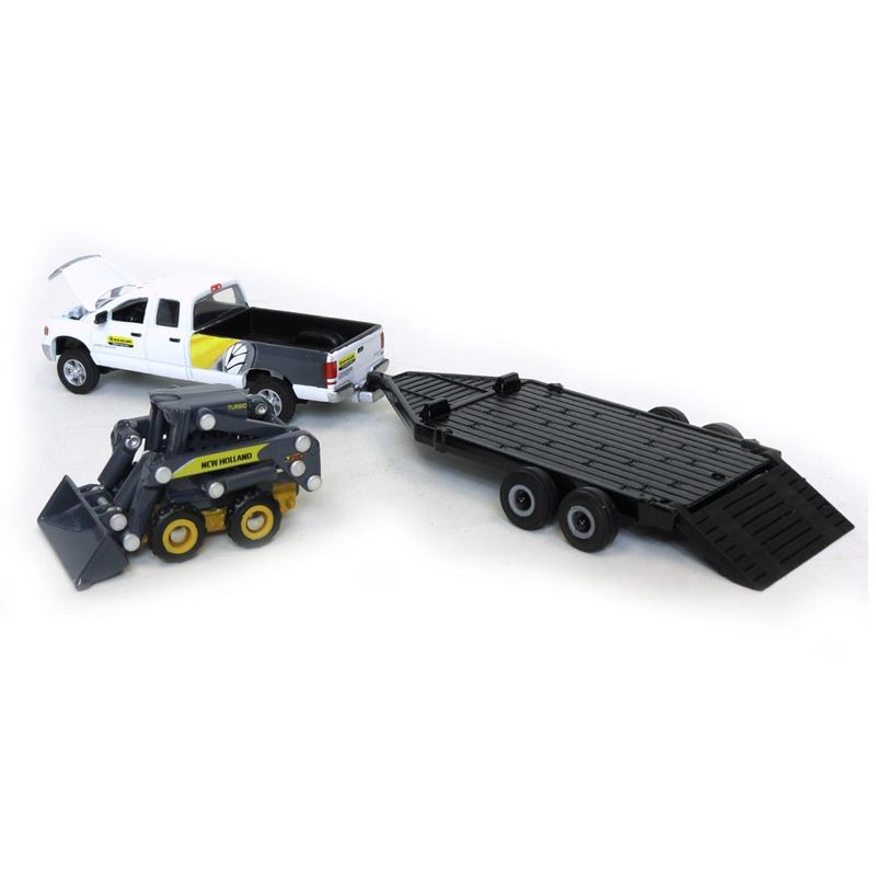 ERTL 1/64th Dodge Pickup with Trailer and New Holland L170 Skid Steer ERT13862, 2 of 5