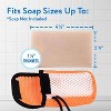 Impresa Exfoliating Soap Saver Pouch for Large Bar Soap fits Duke Cannon - Dual-Sided Soap Scrubber Pouch - 2 Pack - 4 of 4