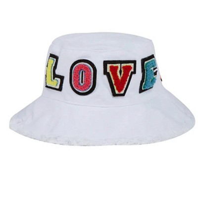 Women's Wo's Canvas Love Bucket Hat - jocelyn