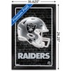Trends International NFL Las Vegas Raiders - Neon Helmet 23 Framed Wall Poster Prints - 3 of 4