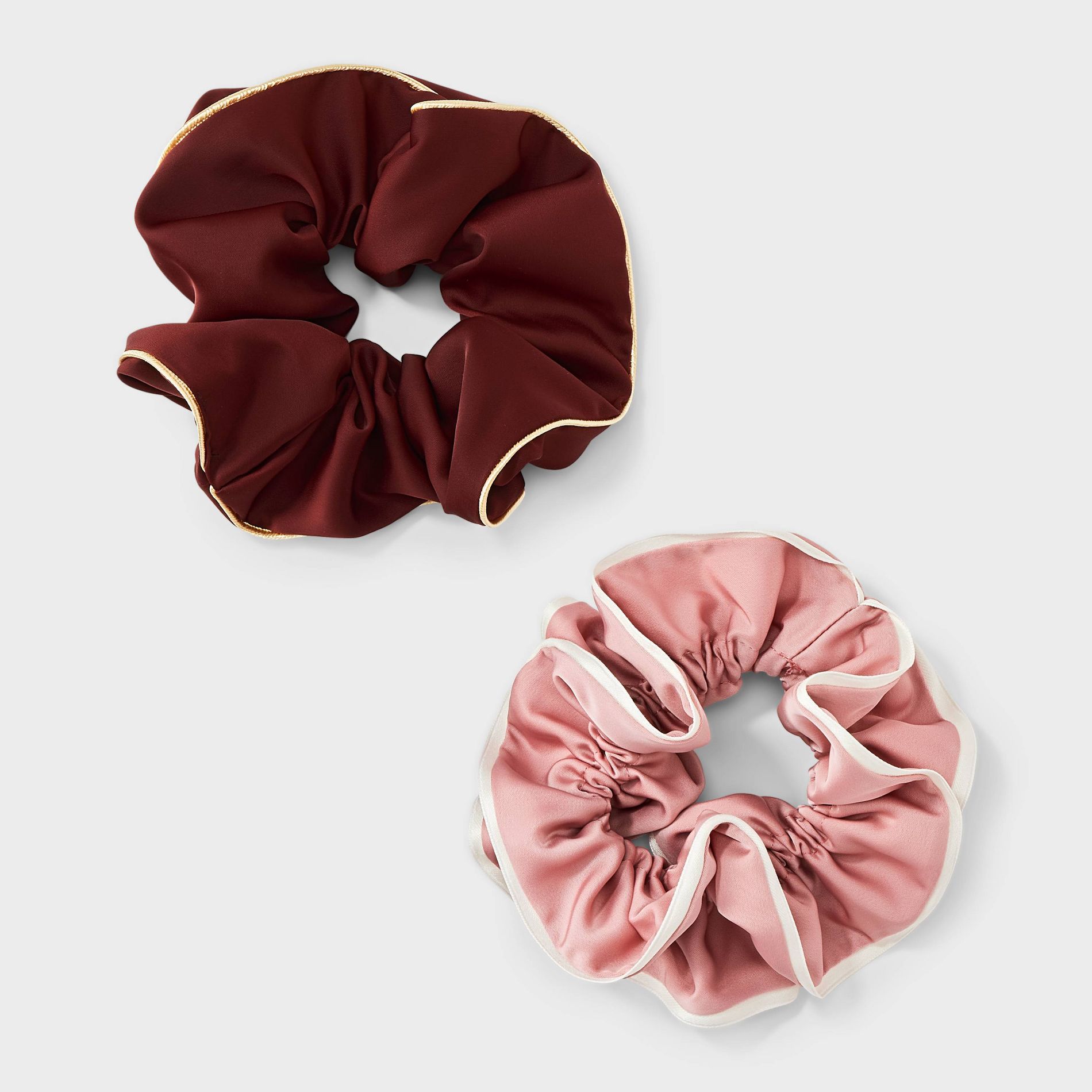 Satin Hair Twister Set 2pc - A New Day™ Pink/Red