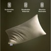 Coop Home Goods Latex Pillow Cover, Ultra-Soft, Breathable Cotton-Blend Pillowcase with Zipper, Machine Washable, Eco-Friendly, Quilted Cover - 2 of 4