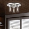 Livex Lighting Carson 3 - Light Flush Mount in  Brushed Nickel - 2 of 4