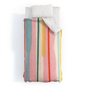 Deny Designs 2pc Twin/Twin XL 83 Oranges Too Cool to Hang But Here I Am Comforter and Sham Set - 1 of 4