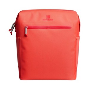 Stanley 20 Cans/14.8qt All Day Madeleine Midi Backpack Cooler - Hot Coral - 1 of 4